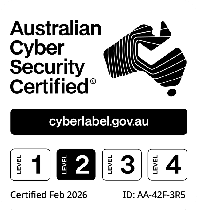 Australian Cyber Security Certified label